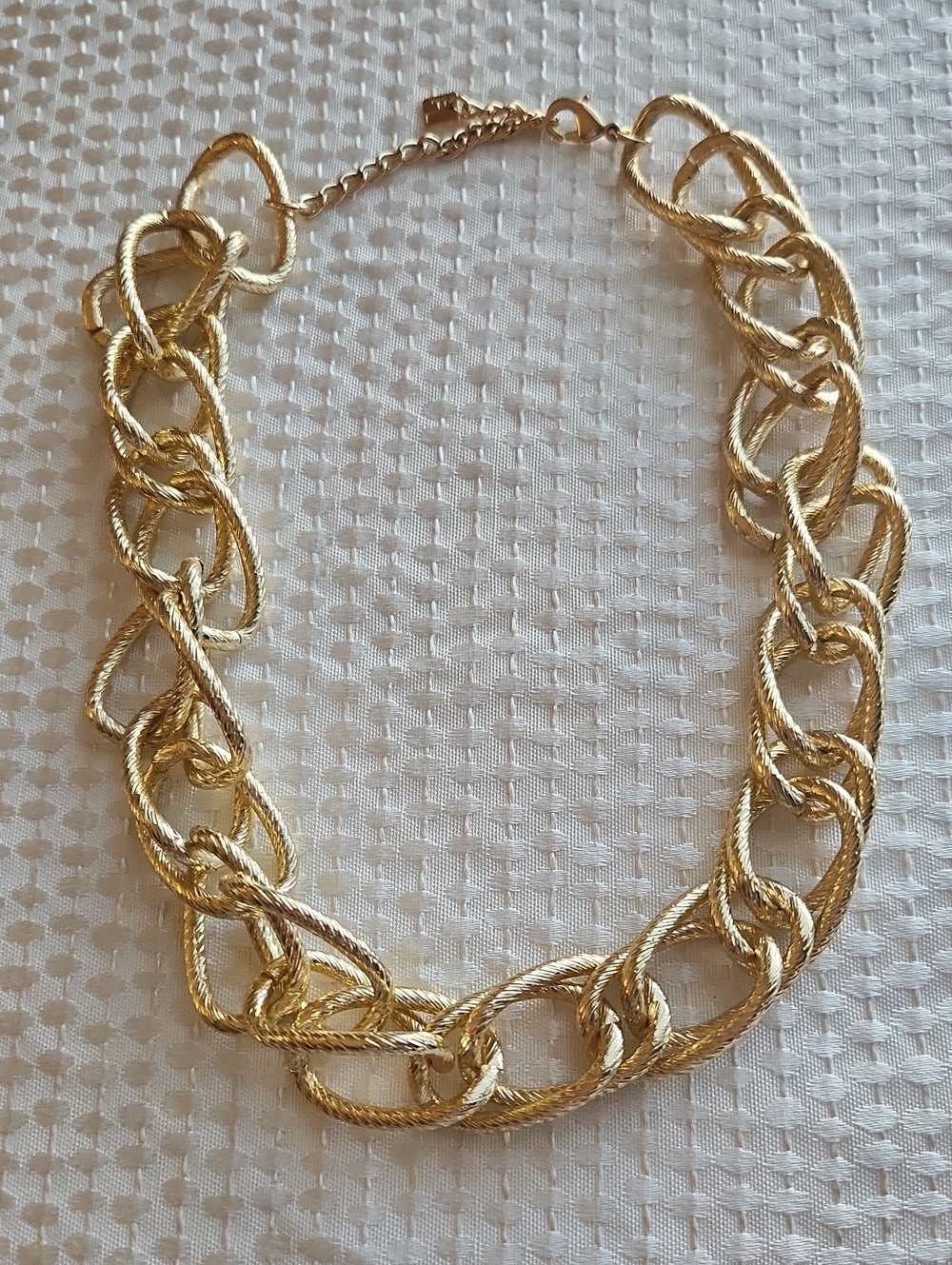 Park Lane Vintage LIV Gold Chunk Link Statement Necklace